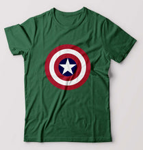 Load image into Gallery viewer, Captain America T-Shirt for Men-S(38 Inches)-Bottle Green-Ektarfa.online
