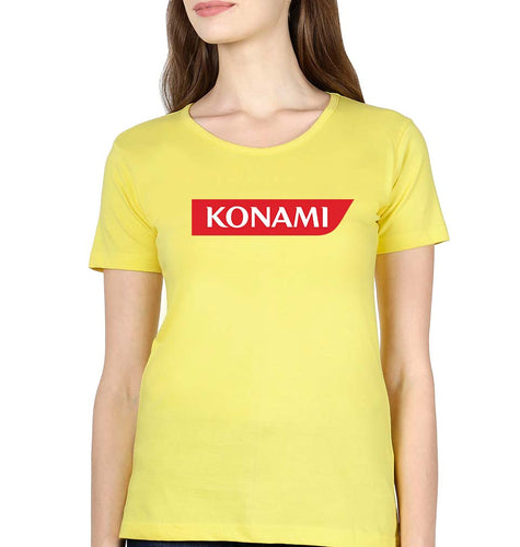 Konami T-Shirt for Women-Yellow-Ektarfa.online
