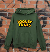 Load image into Gallery viewer, Looney Tunes Unisex Hoodie for Men/Women-S(40 Inches)-Dark Green-Ektarfa.online
