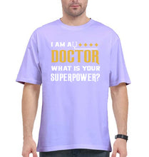 Load image into Gallery viewer, Doctor Oversized T-Shirt for Men-Lavender-Ektarfa.online
