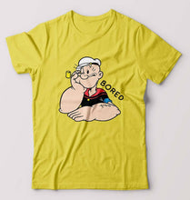 Load image into Gallery viewer, Popeye T-Shirt for Men-S(38 Inches)-Yellow-Ektarfa.online
