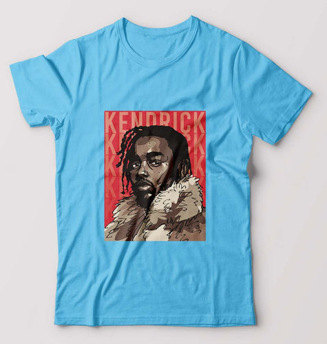 Kendrick Lamar T-Shirt for Men-S(38 Inches)-Light Blue-Ektarfa.online