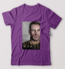 Load image into Gallery viewer, Shane Warne T-Shirt for Men-S(38 Inches)-Purple-Ektarfa.online
