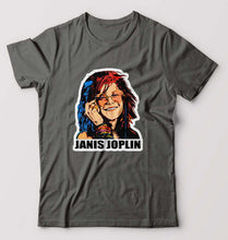 Load image into Gallery viewer, Janis Joplin T-Shirt for Men-Charcoal-Ektarfa.online
