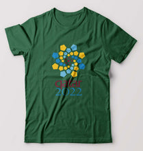 Load image into Gallery viewer, FIFA World Cup Qatar 2022 T-Shirt for Men-S(38 Inches)-Dark Green-Ektarfa.online
