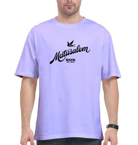 Ron-Matusalem Oversized T-Shirt for Men-Lavender-Ektarfa.online