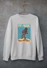 Load image into Gallery viewer, Music Unisex Sweatshirt for Men/Women-S(40 Inches)-Grey Melange-Ektarfa.online
