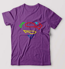 Load image into Gallery viewer, Superman Superhero T-Shirt for Men-Purple-Ektarfa.online
