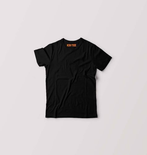 Kids Plain Black T-shirt For Boy/Girl-ektarfa.com