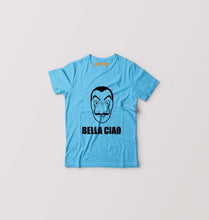 Load image into Gallery viewer, Money Heist Bella Ciao Kids T-Shirt for Boy/Girl-Light Blue-Ektarfa.online
