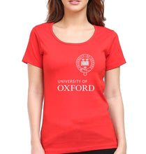 Load image into Gallery viewer, University of Oxford T-Shirt for Women-Red-Ektarfa.online
