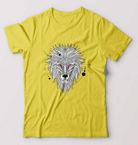 Lion T-Shirt for Men-Yellow-Ektarfa.online