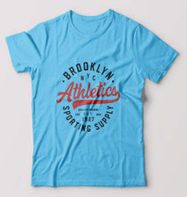 Load image into Gallery viewer, Varsity Los Angeles T-Shirt for Men-Light Blue-Ektarfa.online
