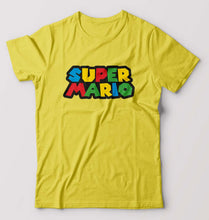 Load image into Gallery viewer, Super Mario T-Shirt for Men-S(38 Inches)-Yellow-Ektarfa.online
