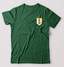 Load image into Gallery viewer, Uruguay Football T-Shirt for Men-Bottle Green-Ektarfa.online
