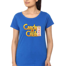 Load image into Gallery viewer, Candy Crush T-Shirt for Women-XS(32 Inches)-Royal Blue-Ektarfa.online
