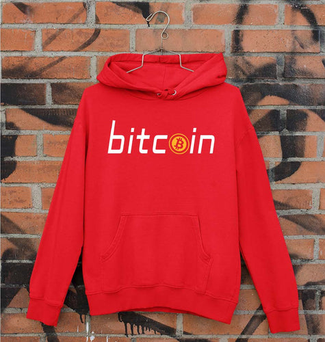 Cryptocurrency Bitcoin Unisex Hoodie for Men/Women-Red-Ektarfa.online
