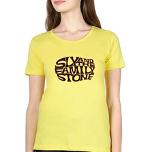 Load image into Gallery viewer, Sly and the Family Stone T-Shirt for Women-Yellow-Ektarfa.online
