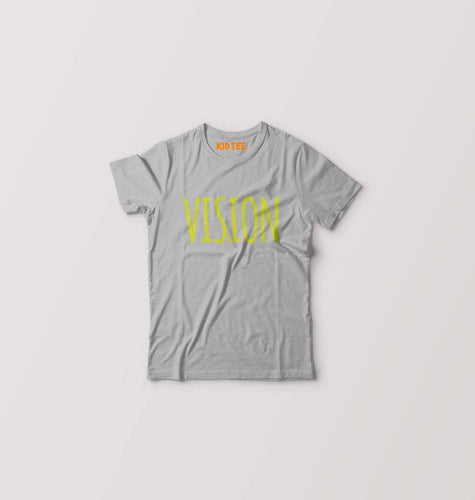 Vision Kids T-Shirt for Boy/Girl-Grey-Ektarfa.online
