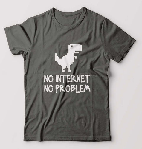 Internet T-Shirt for Men-Charcoal-Ektarfa.online