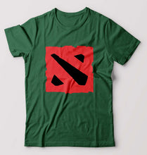 Load image into Gallery viewer, Dota T-Shirt for Men-S(38 Inches)-Bottle Green-Ektarfa.online
