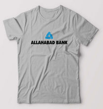 Load image into Gallery viewer, Allahabad Bank T-Shirt for Men-S(38 Inches)-Grey Melange-Ektarfa.online
