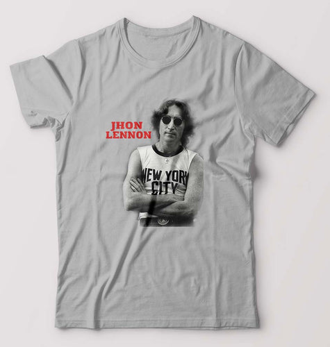 John Lennon T-Shirt for Men-Grey Melange-Ektarfa.online