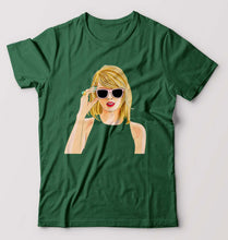 Load image into Gallery viewer, Taylor Swift T-Shirt for Men-S(38 Inches)-Bottle Green-Ektarfa.online
