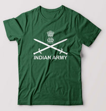 Load image into Gallery viewer, Indian Army T-Shirt for Men-S(38 Inches)-Bottle Green-Ektarfa.online
