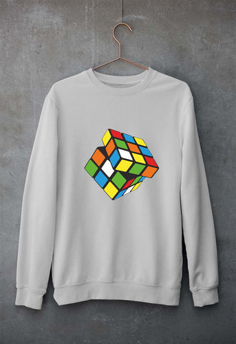 Rubik's Cube Unisex Sweatshirt for Men/Women-Grey Melange-Ektarfa.online