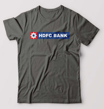 Load image into Gallery viewer, HDFC Bank T-Shirt for Men-S(38 Inches)-Charcoal-Ektarfa.online
