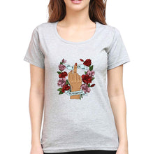 Load image into Gallery viewer, Fuck Patriarchy T-Shirt for Women-Grey Melange-Ektarfa.online
