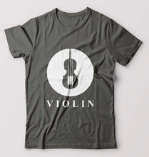 Load image into Gallery viewer, Violin T-Shirt for Men-Charcoal-Ektarfa.online
