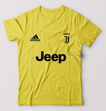 Load image into Gallery viewer, Juventus F.C. 2021-22 T-Shirt for Men-S(38 Inches)-Yellow-Ektarfa.online

