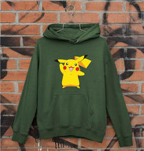 Load image into Gallery viewer, Pikachu Unisex Hoodie for Men/Women-S(40 Inches)-Dark Green-Ektarfa.online

