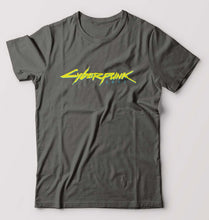 Load image into Gallery viewer, Cyberpunk T-Shirt for Men-S(38 Inches)-Charcoal-Ektarfa.online
