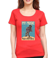 Load image into Gallery viewer, Music T-Shirt for Women-XS(32 Inches)-Red-Ektarfa.online
