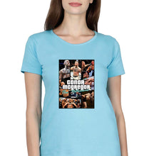 Load image into Gallery viewer, Conor McGregor UFC T-Shirt for Women-Light Blue-Ektarfa.online
