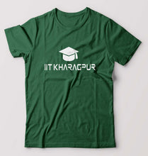 Load image into Gallery viewer, IIT Kharagpur T-Shirt for Men-S(38 Inches)-Bottle Green-Ektarfa.online
