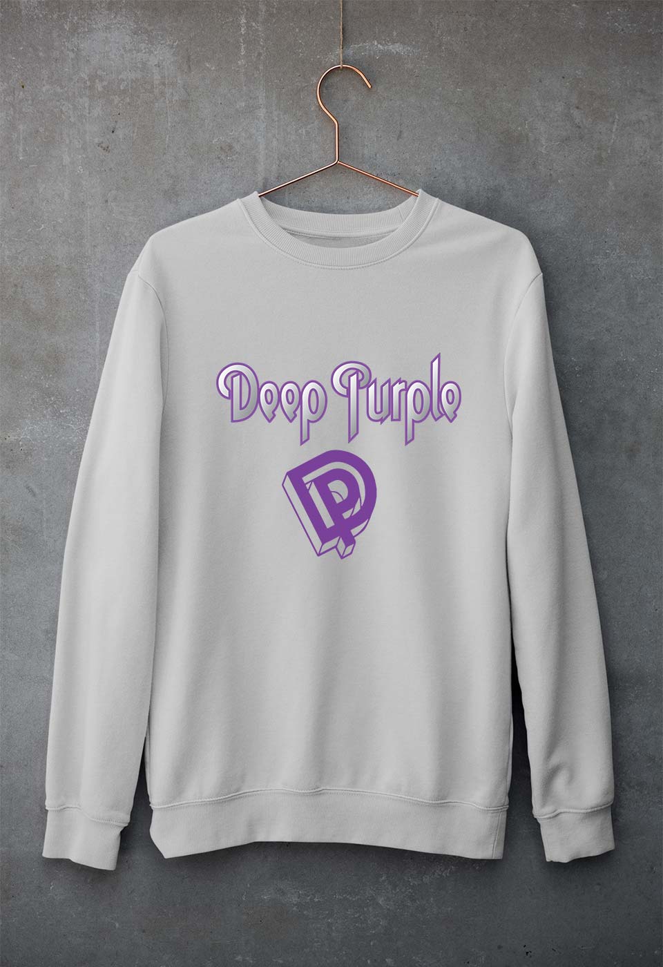 Deep Purple Unisex Sweatshirt for Men/Women-Grey Melange-Ektarfa.online