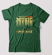 Load image into Gallery viewer, Music T-Shirt for Men-S(38 Inches)-Bottle Green-Ektarfa.online

