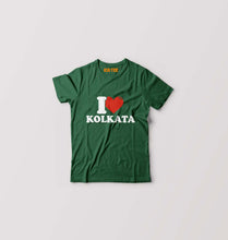 Load image into Gallery viewer, I Love Kolkata Kids T-Shirt for Boy/Girl-Dark Green-Ektarfa.online
