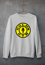 Load image into Gallery viewer, Gold&#39;s Gym Unisex Sweatshirt for Men/Women-S(40 Inches)-Grey Melange-Ektarfa.online

