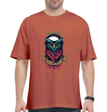 Load image into Gallery viewer, Owl Music Oversized T-Shirt for Men-Coral-Ektarfa.online
