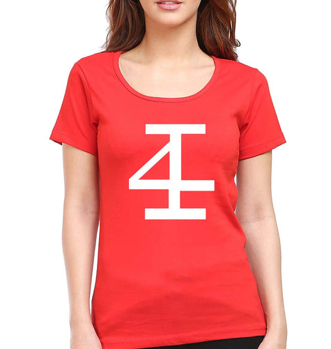 4Invictus T-Shirt for Women-Red-Ektarfa.online
