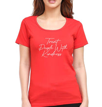 Load image into Gallery viewer, treat people.with kindness harry styles T-Shirt for Women-XS(32 Inches)-Red-Ektarfa.online
