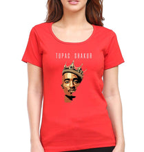 Load image into Gallery viewer, 2Pac Tupac T-Shirt for Women-Red-Ektarfa.online
