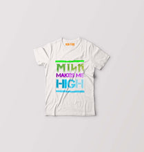 Load image into Gallery viewer, Milk Make Me High Kids T-Shirt for Boy/Girl-White-Ektarfa.online

