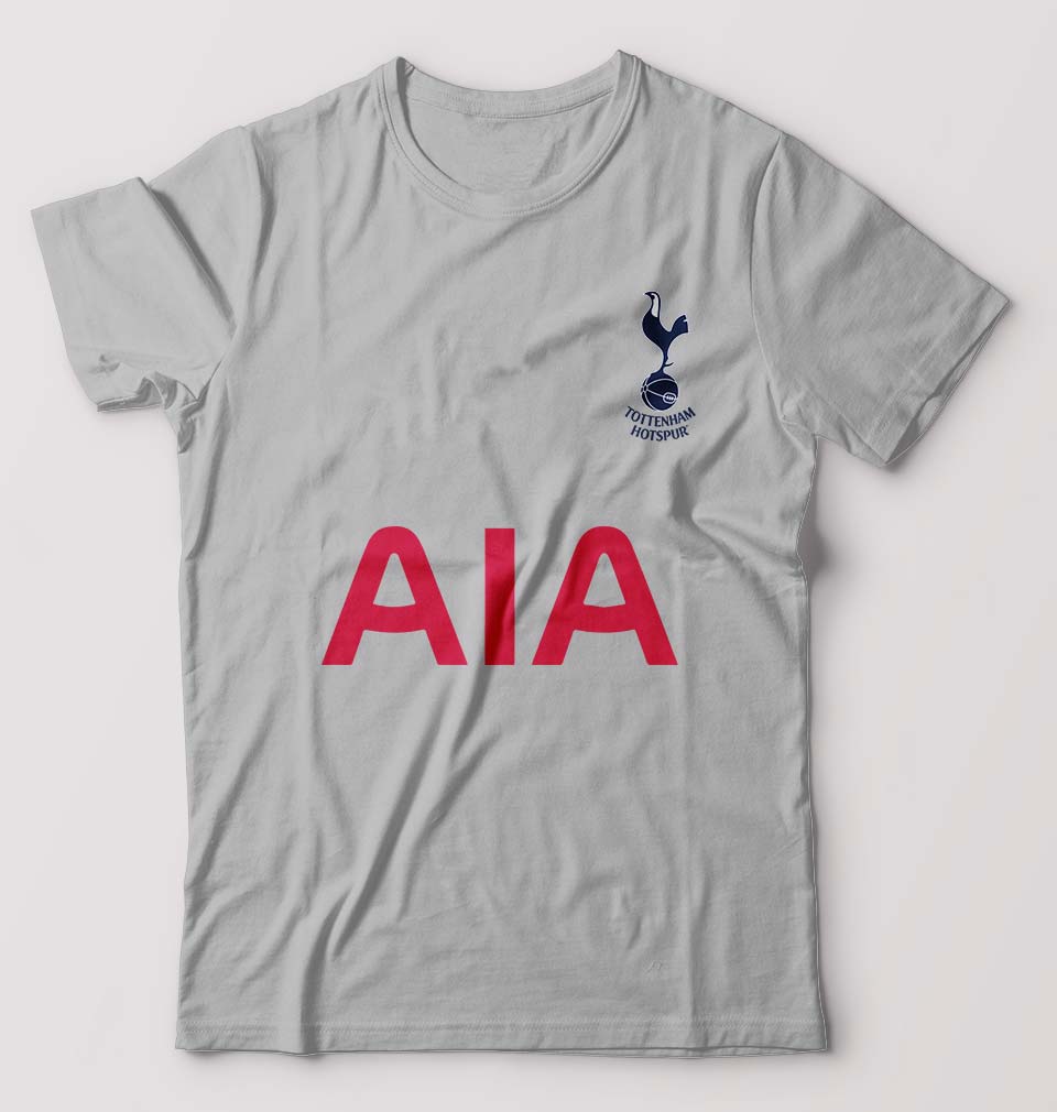 Tottenham Hotspur F.C. 2021-22 T-Shirt for Men-S(38 Inches)-Grey Melange-Ektarfa.online