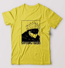 Load image into Gallery viewer, Gojo Satoru Anime T-Shirt for Men-S(38 Inches)-Yellow-Ektarfa.online
